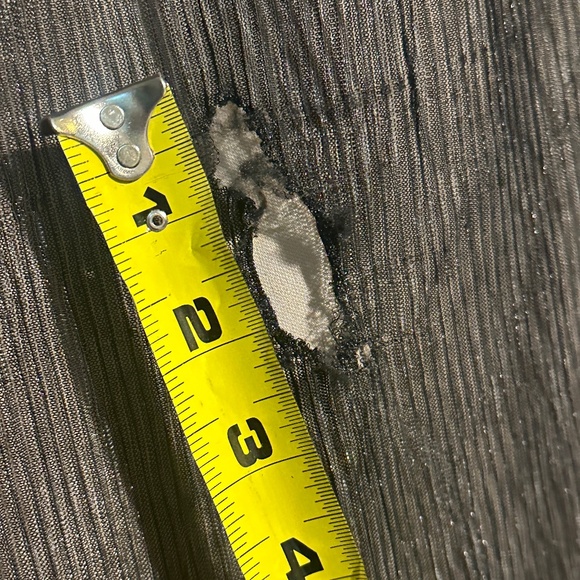 Jewel Badgley Mischka Metallic Maxi Dress with Side Slit - NWT, but Flawed - 14 - Picture 9 of 16